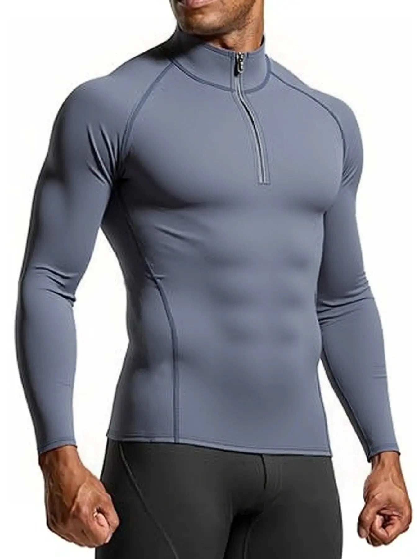 New Men Sportswear Fitness Top Gym Shirts Quick-drying Breathable Slim Long-sleeved T-shirt Running Training Clothes Autumn Zoe Fitness